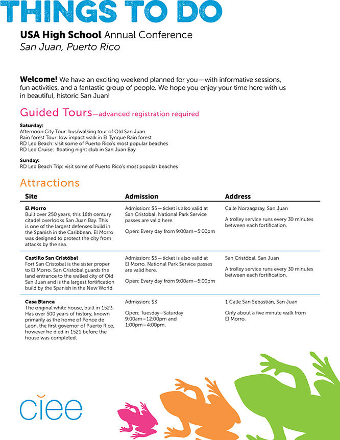 Conference handout