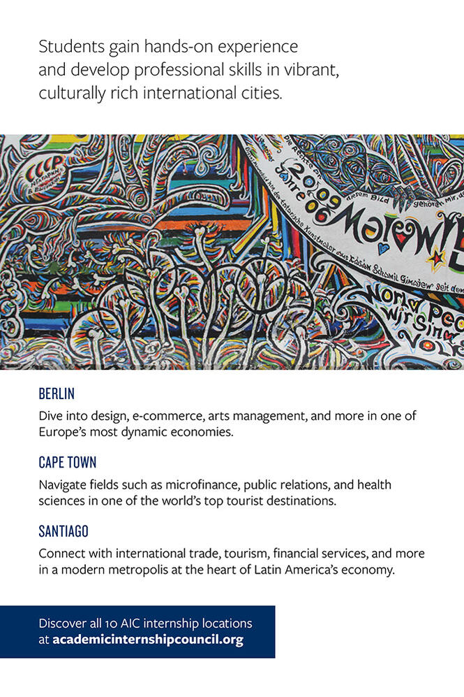 Handout for Academic Internship Council, back